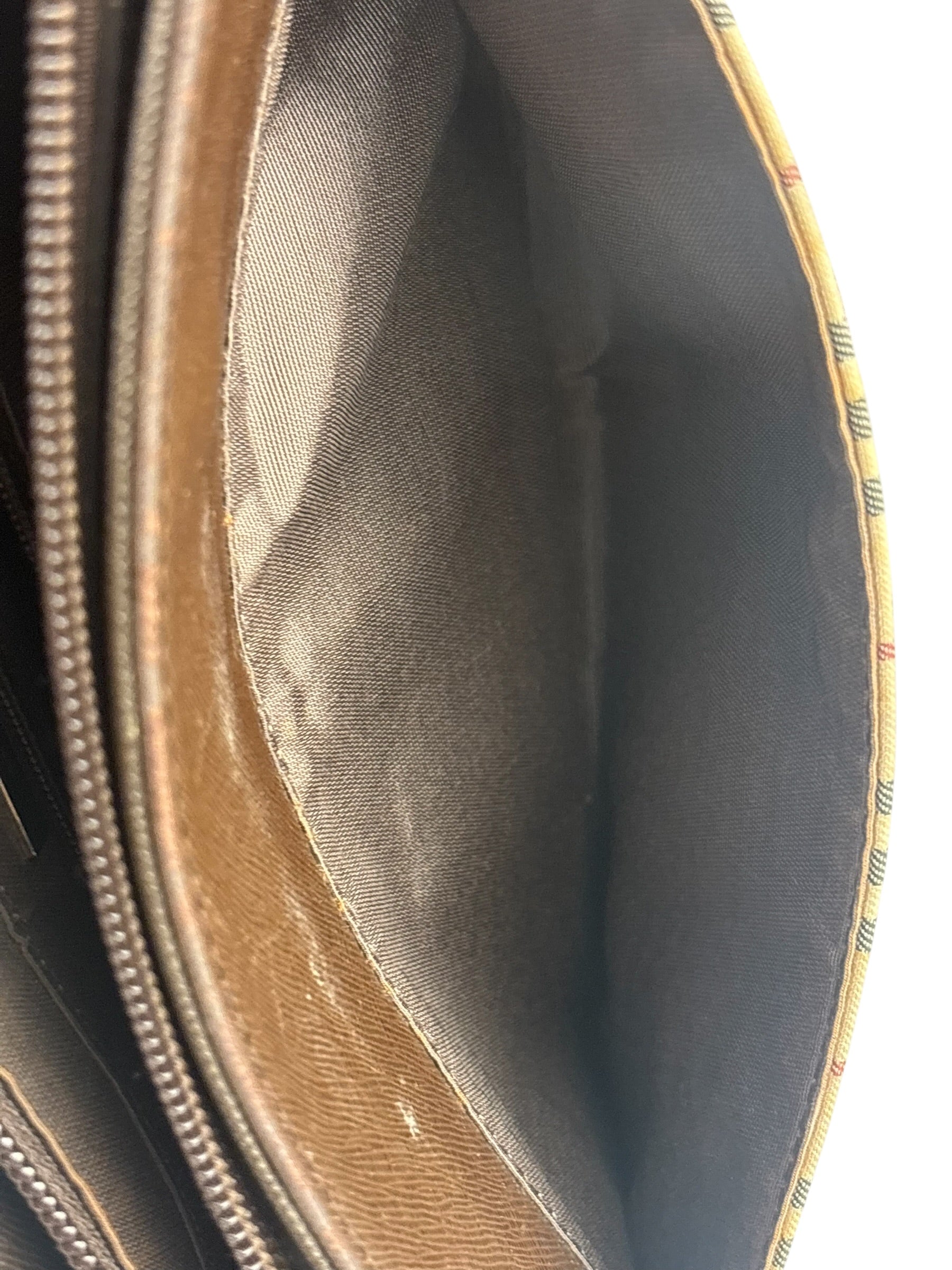 Burberry Brown Leather House Shoulder Bag