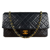 Chanel Quilted Flap Bag Black 1989