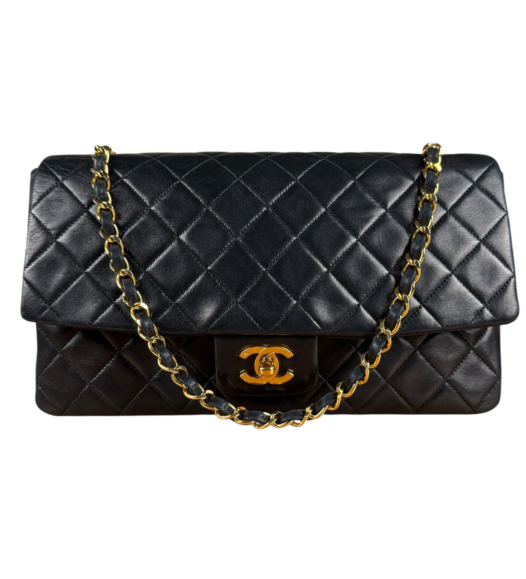 Chanel Quilted Flap Bag Black 1989