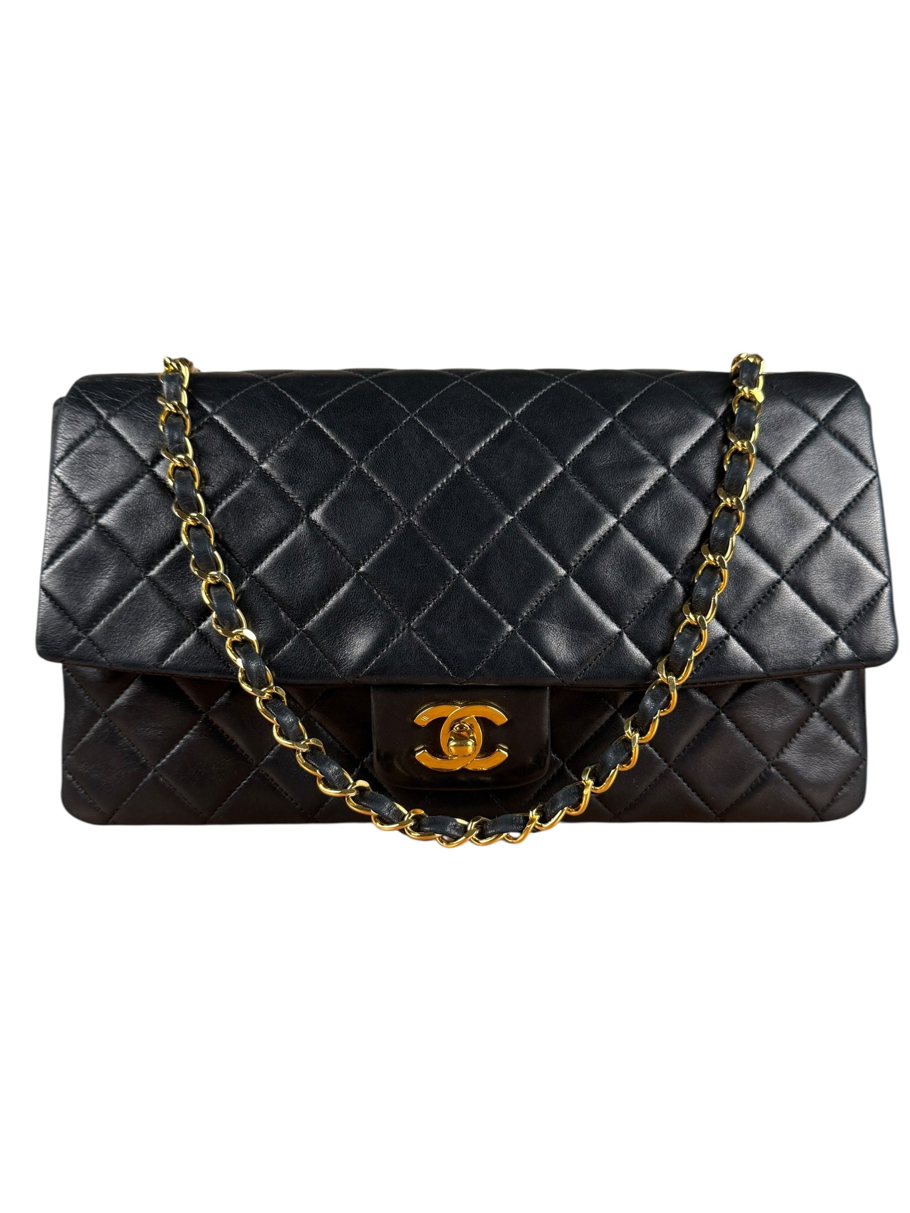 Chanel Quilted Flap Bag Black 1989