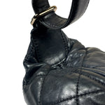 Chanel Black Quilted Lambskin Cloudy Bundle Hobo 2005