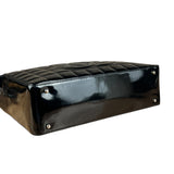 Chanel Black Patent Chocolate Bar Shoulder Bag '02