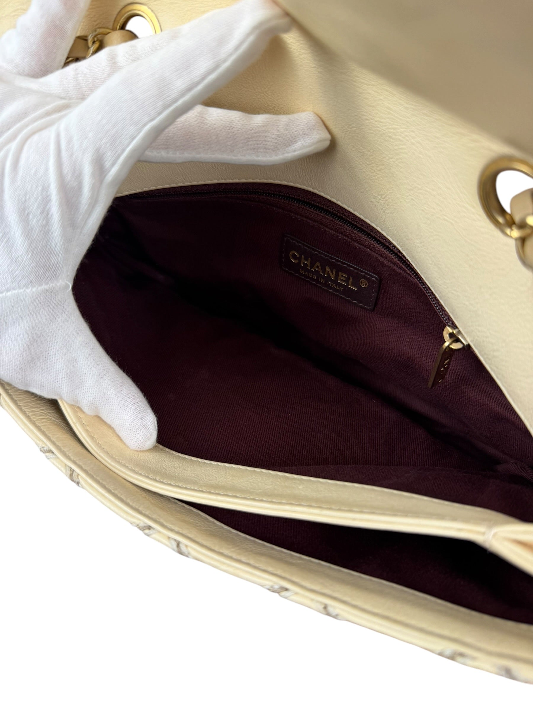 Chanel Beige Ultimate Stitch Flap 2014