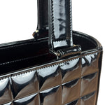 Chanel Black Patent Chocolate Bar Shoulder Tote 2002