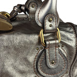 Chloe Metallic Gold Leather Paddington Handbag
