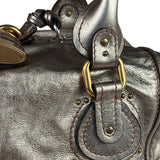 Chloe Metallic Gold Leather Paddington Handbag