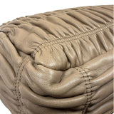 Prada Beige Nappa Leather Gaufre Chain Shoulder Bag