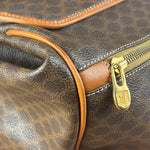 Celine Vintage Macadam Coated Canvas Weekender Travel Bag