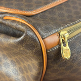Celine Vintage Macadam Coated Canvas Weekender Travel Bag