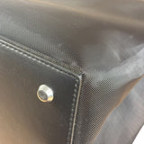 Balenciaga Black Leather Trim Mesh Duty Free Tote Bag