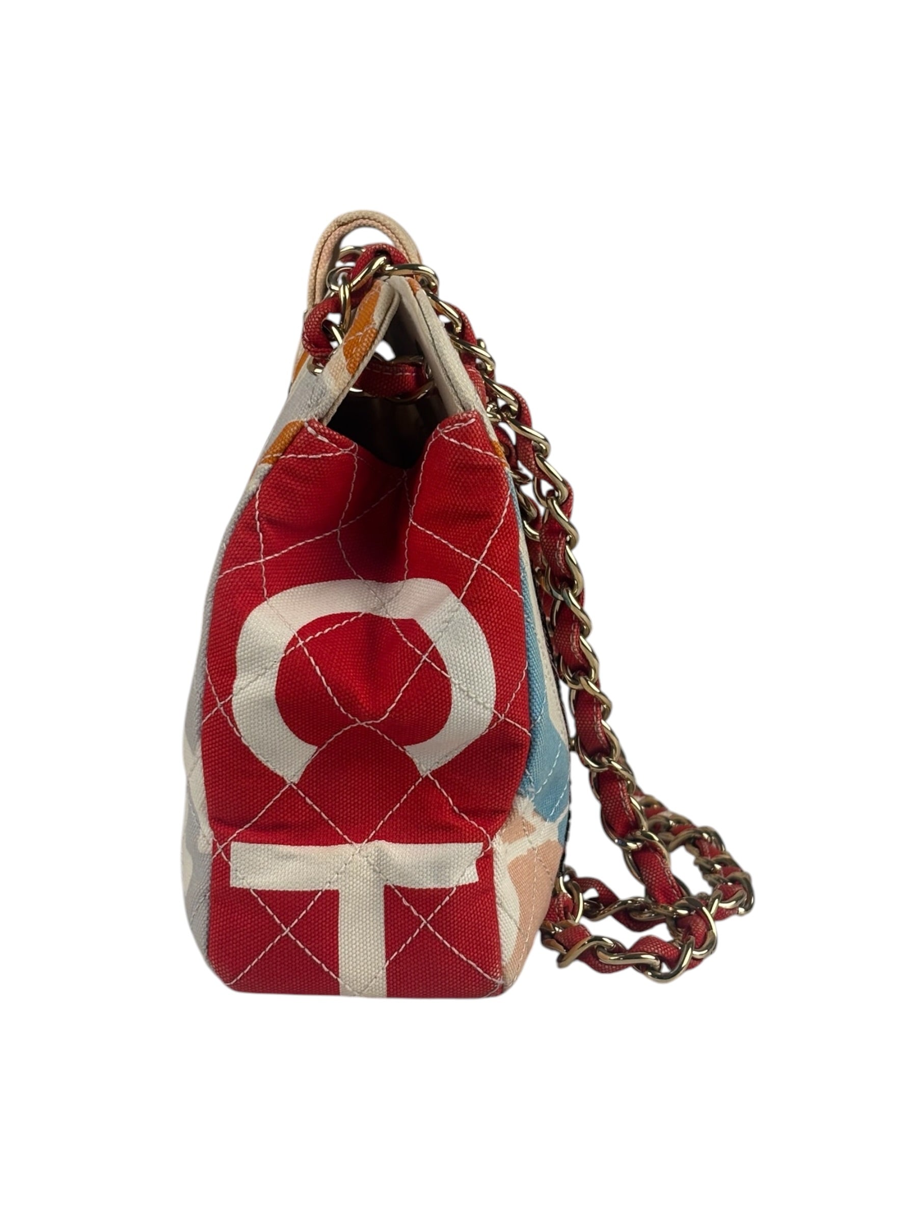 Chanel Map of Paris Quilted Print CC Chain Handbag 2005