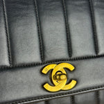 Chanel CC Vertical Quilt Lambskin Flap Bag 2016