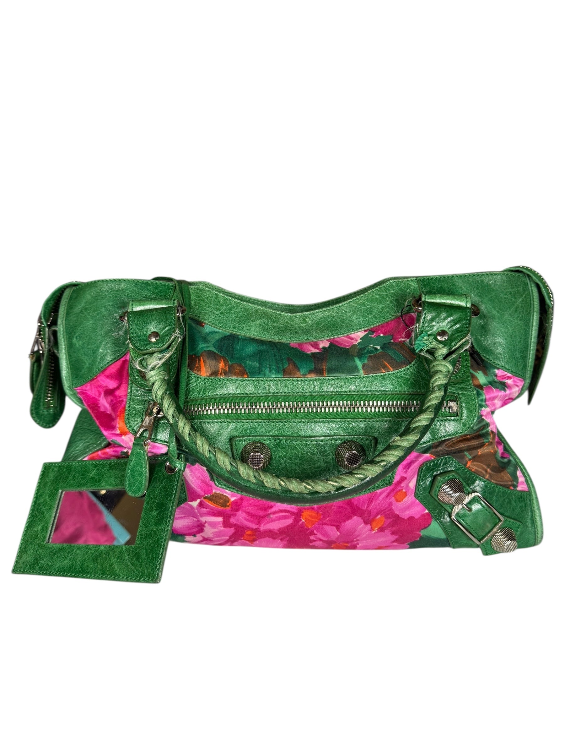 Balenicaga Floral Print Le City Bag