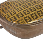 Fendi Vintage Brown PVC Leather Zucca Crossbody Bag