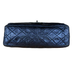 Chanel Blue Metallic Aged Quilted 2.55 Double Flap Bag 2008