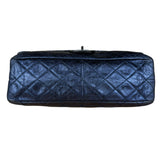 Chanel Blue Metallic Aged Quilted 2.55 Double Flap Bag 2008