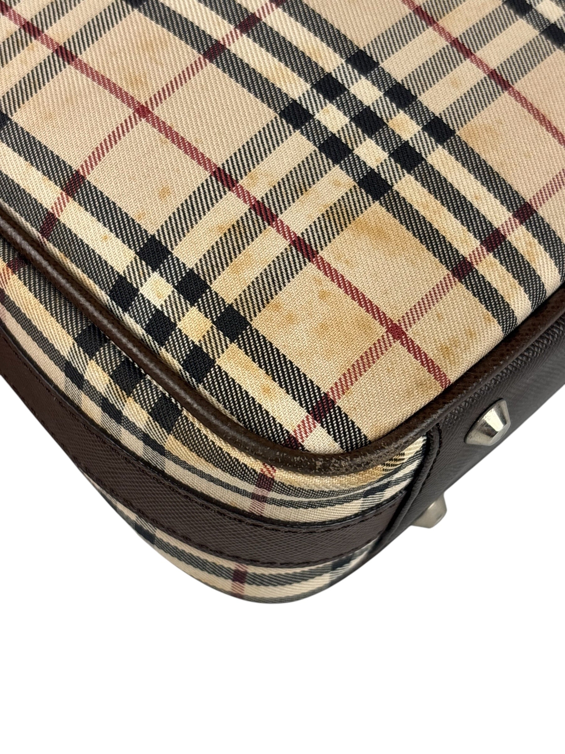 Burberry Brown Leather House Shoulder Bag