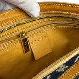 Celine Navy Denim/Leather Trim C Macadam Pochette