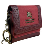 Burberry Blue Label Red Suede/ Leather Wallet