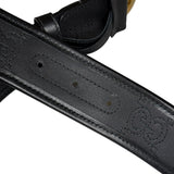 Gucci Puff Monogram GG Buckle Belt