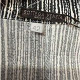 Bottega Veneta Black/White Stripped Button-Down Dress
