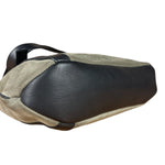 Loewe Suede Anagram Shoulder Tote Olive