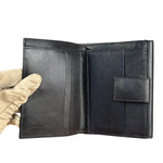 Prada Black Saffiano Leather Compact Wallet