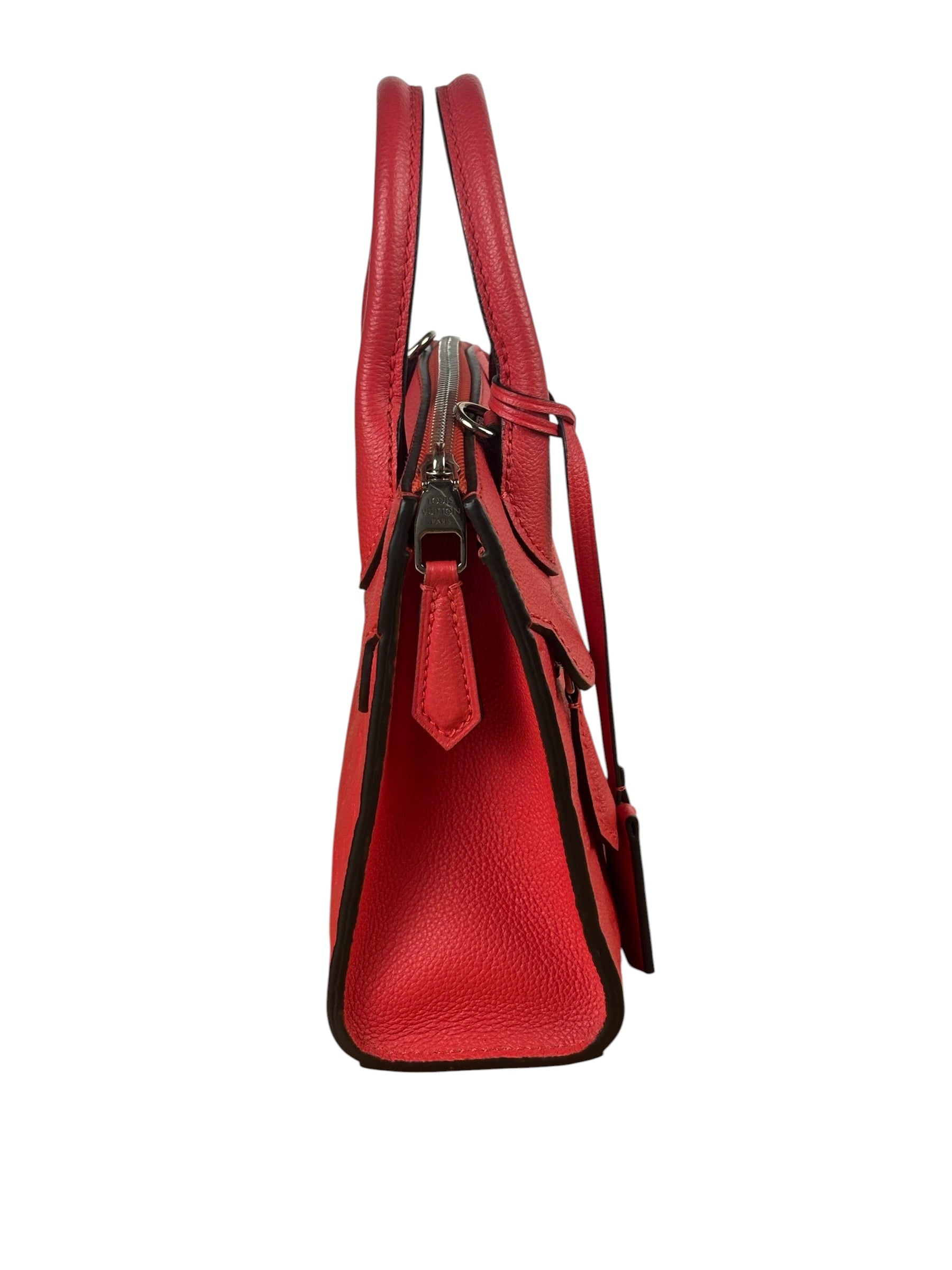 Louis Vuitton Red Monogram Empreinte Mini Pont-Neuf Two-Way Tote