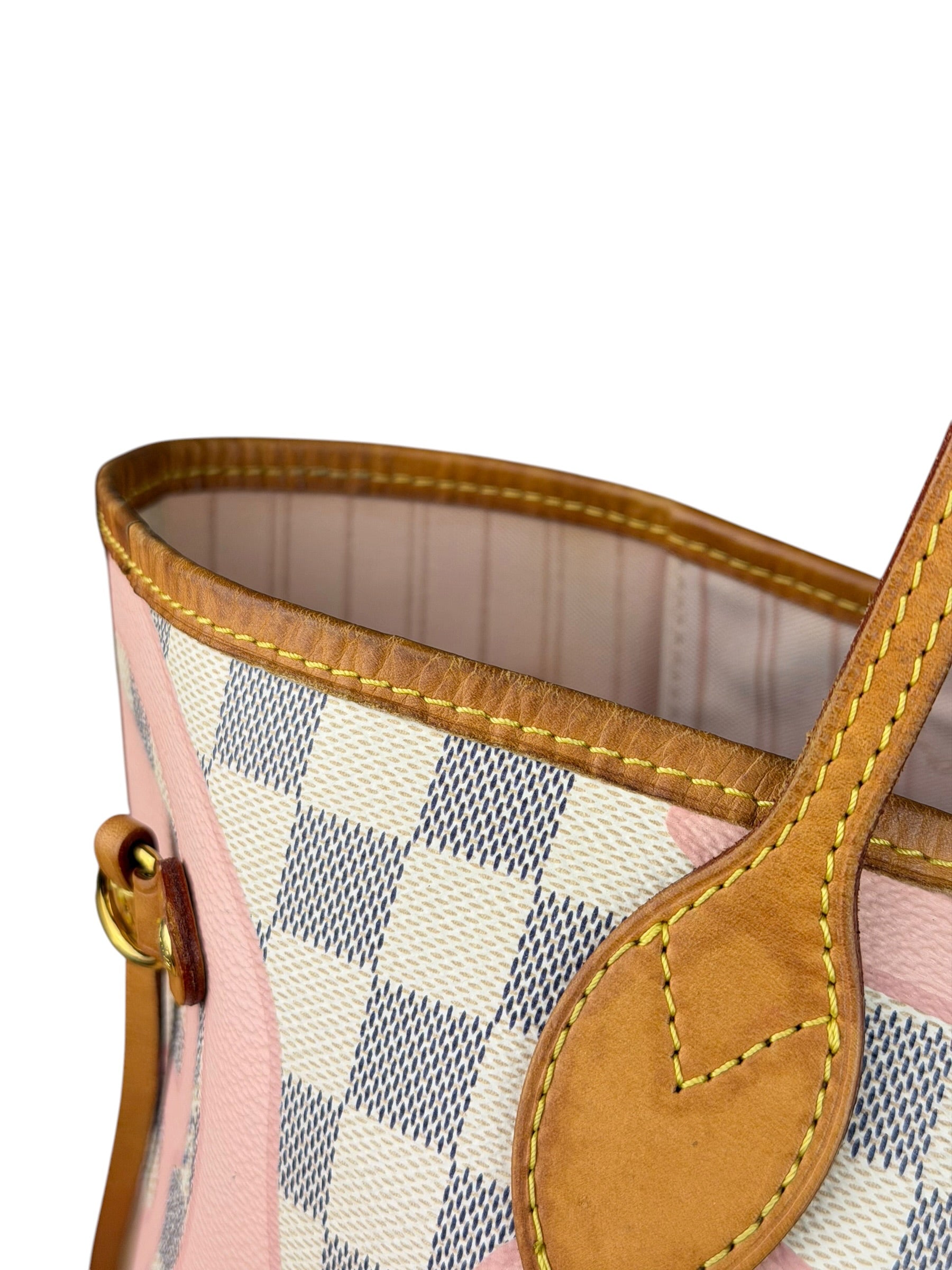 Louis Vuitton Limited Edition Pink Damier Azur Tahitienne Neverfull GM