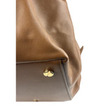 Valentino Garavani Brown Rockstud Shoulder Tote