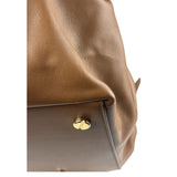 Valentino Garavani Brown Rockstud Shoulder Tote