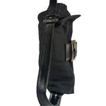 Fendi Black Nylon Mamma Baguette Handbag