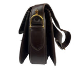 Celine Horse Carriage Dark Brown Leather Shoulder Bag