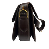 Celine Horse Carriage Dark Brown Leather Shoulder Bag