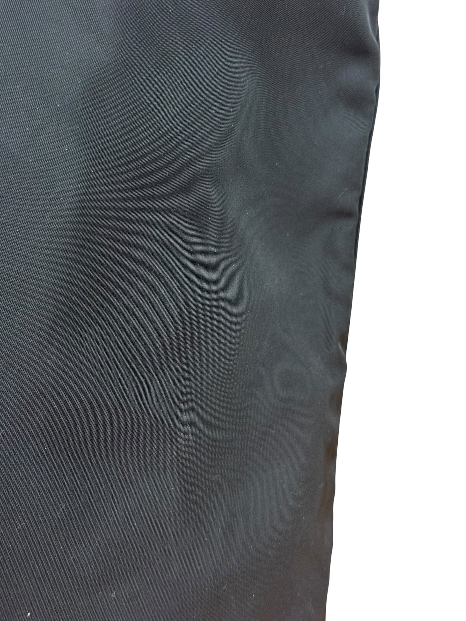 Prada Black Tessuto Nylon Zip Tote Large