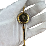 Gucci Vintage Gold 1100L Interchangeable Bezel Bangle