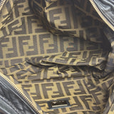 Fendi Vintage Black Leather Spy Hobo Bag