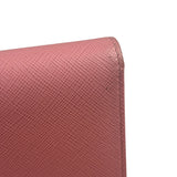 Prada Pink Saffiano Leather Wallet