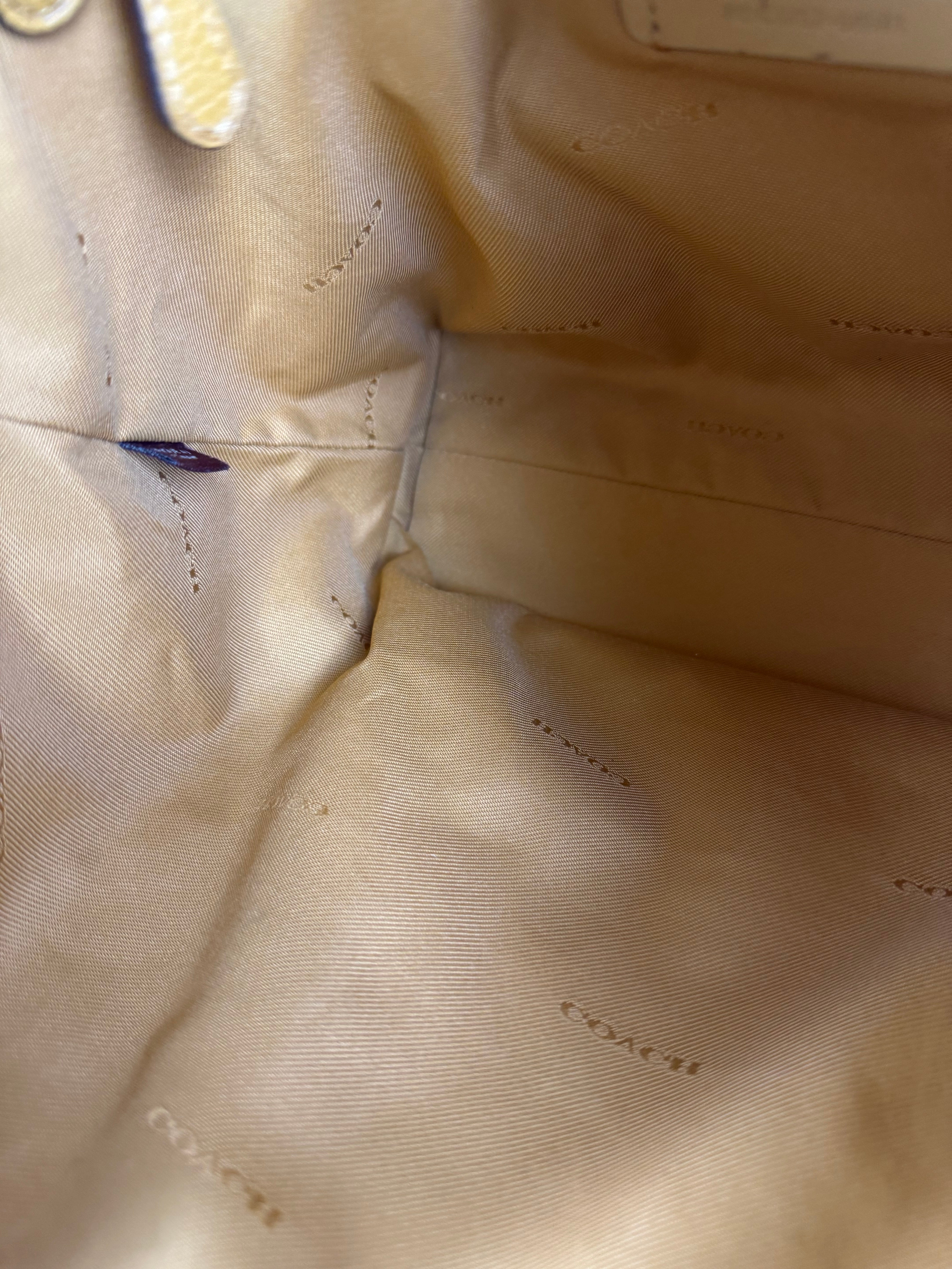 Coach Orange Leather Shoulder Bag