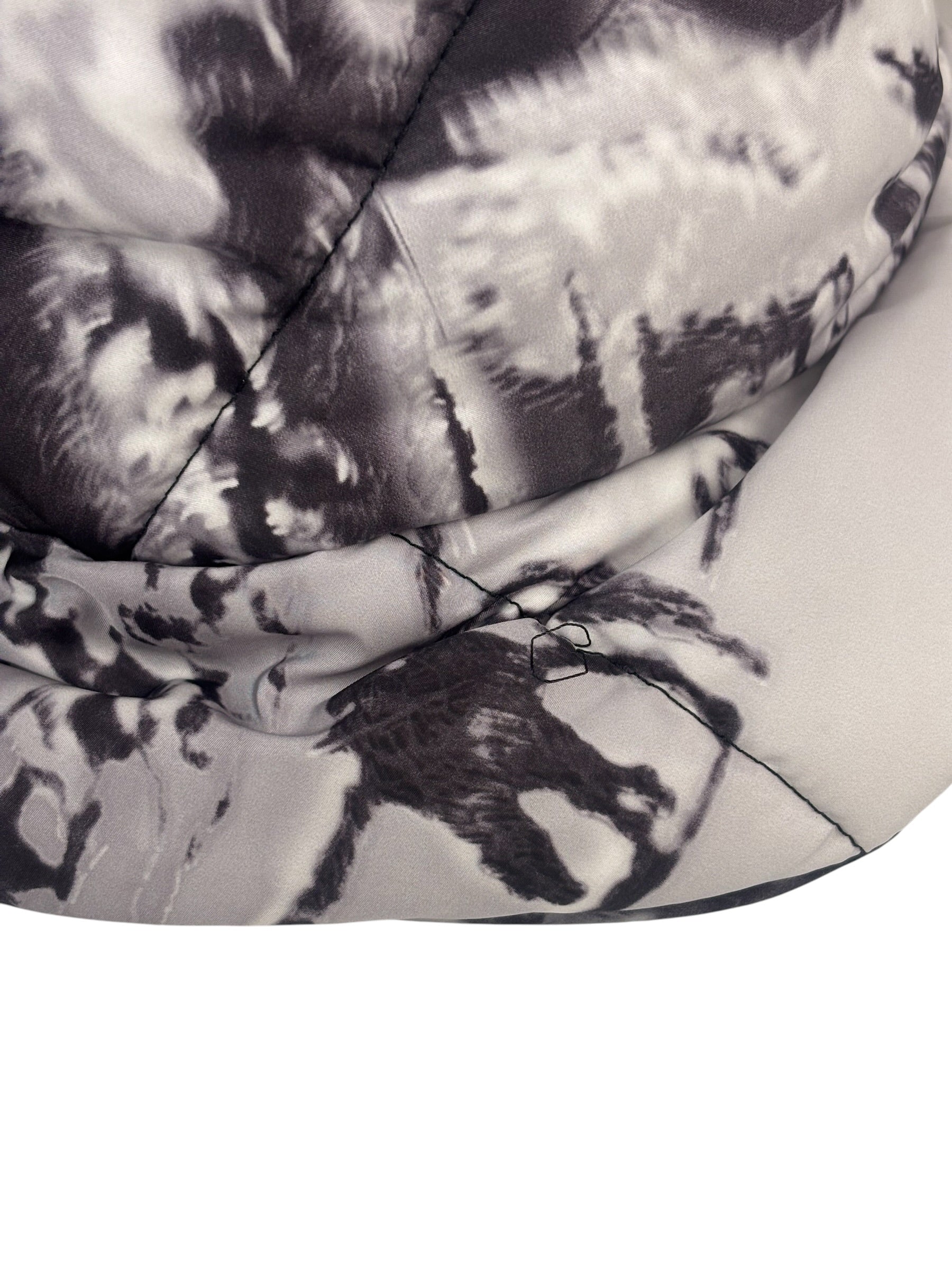 Prada Grey/Black Padded Re-Nylon Bucket Hat