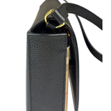 Burberry Black Leather Trim House Hampshire Crossbody