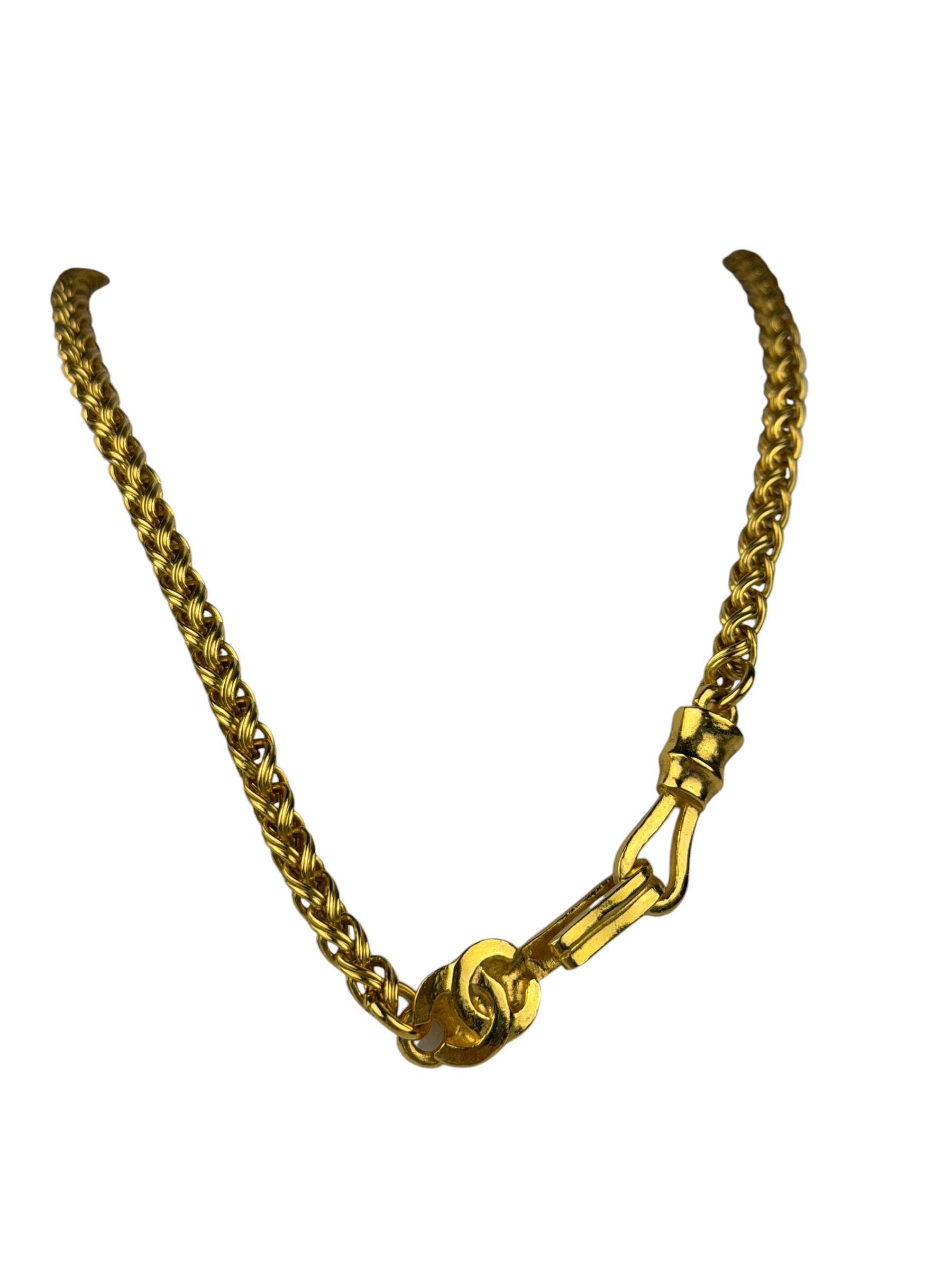 Chanel Vintage CC Logo Filigree Ball Pendant -1995