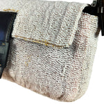 Fendi Pelle Rosa Beaded Baguette