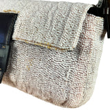 Fendi Pelle Rosa Beaded Baguette