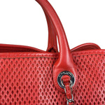 Chanel Red Perforated Leather Up in the Air 2Way Tote 2014