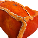 Chanel Orange Suede Shearling Patchwork Shoulder Bag 2001