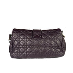 Christian Dior Purple Quilted Leather Flap Bag