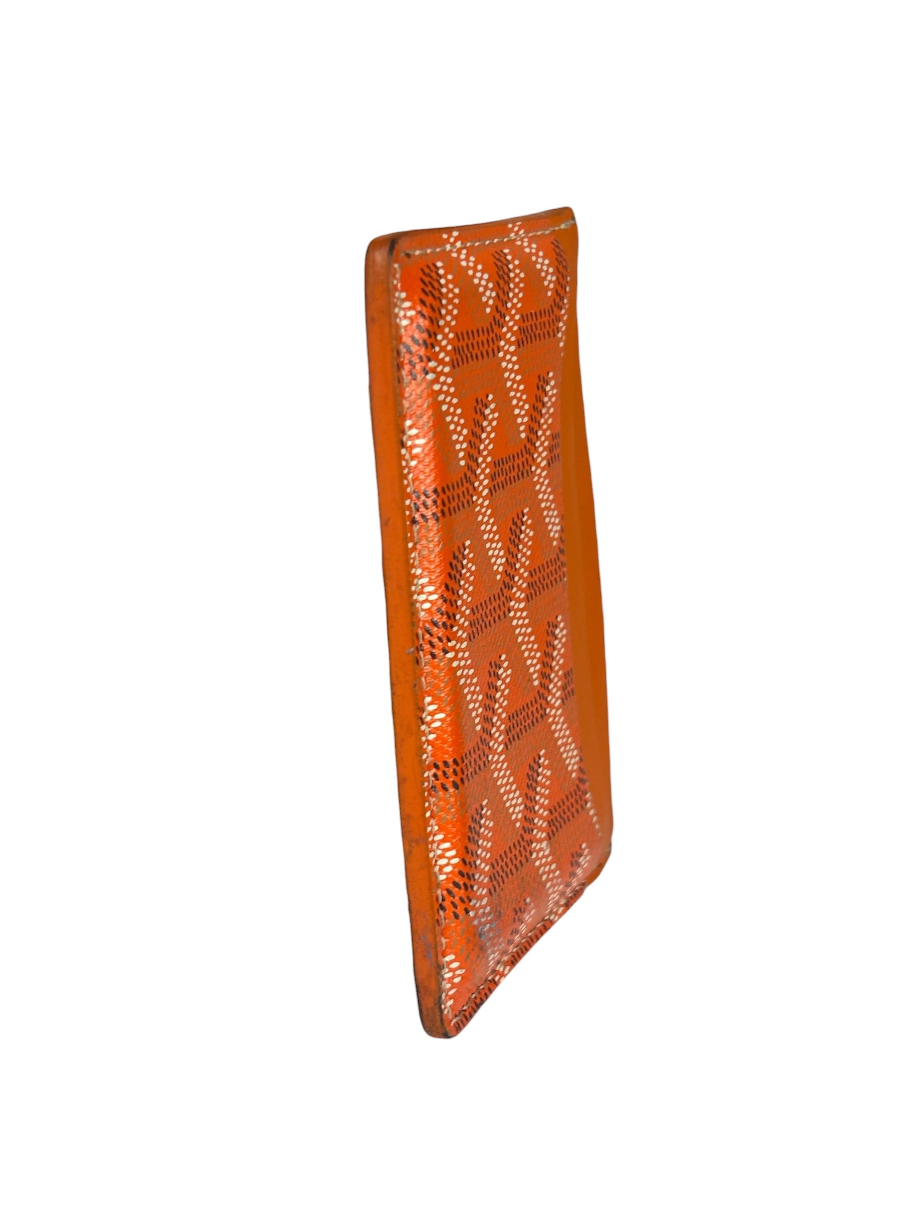 Goyard Orange Leather Saint Sulpice Cardholder