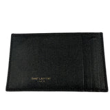 Yves Saint Laurent Black Leather Card Holder