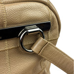 Chanel Beige Leather Chocolate Bar Bowler Bag 2004
